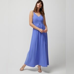 White House Black Market Purple Maxi Dress